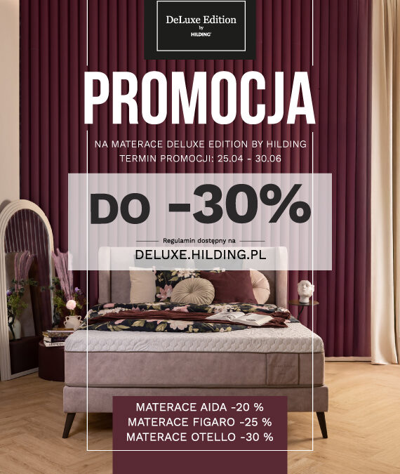 Promocja materace DeLux Hilding